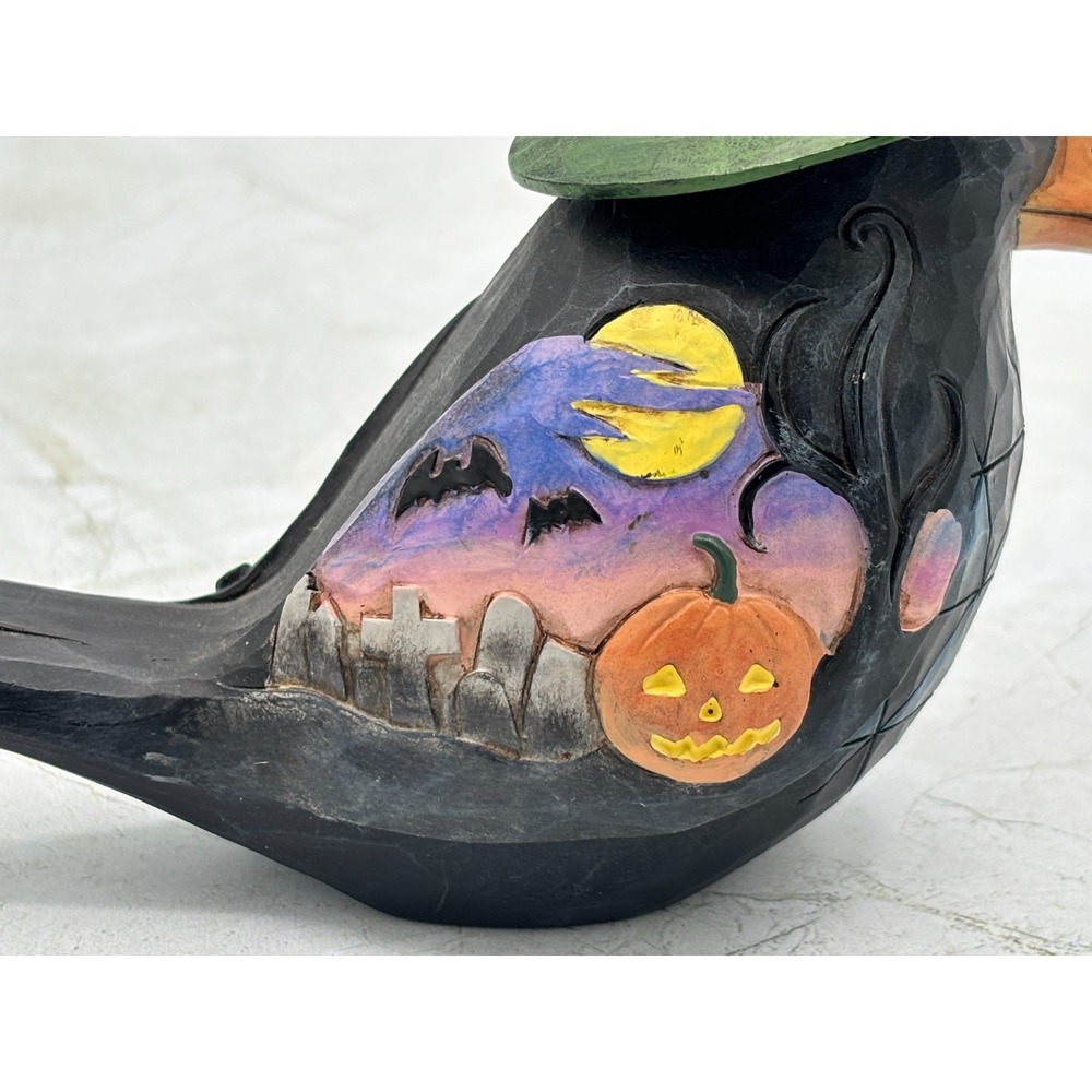 Jim Shore Halloween Crow Pint Size Figurine 6009510 Flights of Fright enesco New - Picture 11 of 16